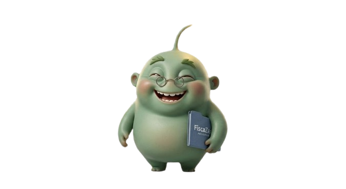 Tax, la mascota de FiscaZen, sonriendo tranquila